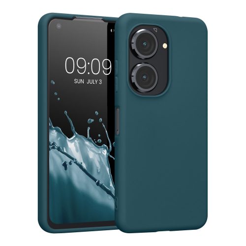 Pouzdro Kwmobile pro Asus Zenfone 9, silikonové, zelené, 59449,78