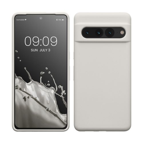 kwmobile pouzdro pro Google Pixel 7 Pro, silikonové, bílé, 59452.48