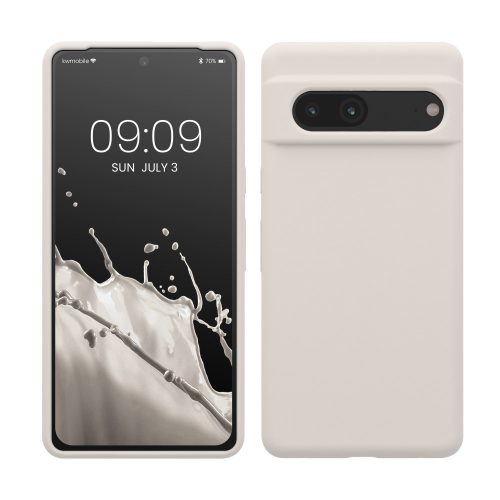 kwmobile pouzdro pro Google Pixel 7, silikonové, bílé, 59451.48