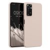 Pouzdro Kwmobile pro Xiaomi Redmi Note 11 Pro/Redmi Note 11 Pro 5G, silikonové, krémové, 57373.225