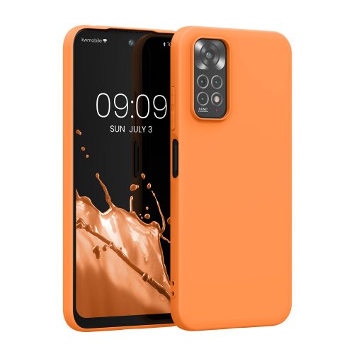 Pouzdro Kwmobile pro Xiaomi Redmi Note 11/Redmi Note 11s, silikonové, oranžové, 57368.150