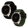 Sada 2 řemínků pro Huawei Watch GT 3 (42mm)/Watch GT 2 (42mm)/Watch 2, Kwmobile, Black/Green, Nylon, 59533.01