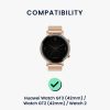 Sada 2 řemínků pro Huawei Watch GT 3 (42mm)/Watch GT 2 (42mm)/Watch 2, Kwmobile, Black/Green, Nylon, 59533.01