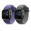 Sada 2 řemínků pro Garmin Venu Sq/Venu Sq Music, Kwmobile, Purple/Grey, Nylon, 59528.02