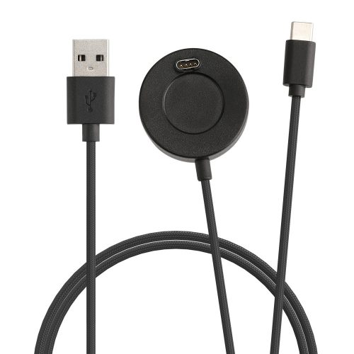 USB nabíjecí kabel pro Garmin Venu 2/Venu Sq Music/Venu Sq, Kwmobile, černý, plast, 59530.01