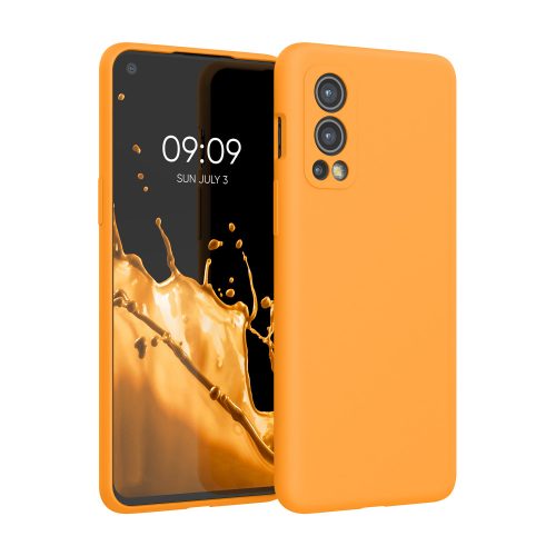 kwmobile pouzdro pro OnePlus Nord 2 5G, silikonové, oranžové, 56070.191