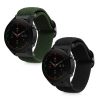 Sada 2 řemínků pro Xiaomi Mi Watch Color Sport/Watch S1 Active, Kwmobile, Black/Green, Nylon, 59518.01