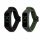 Sada 2 popruhů pro Oppo Band Sport, Kwmobile, Black/Green, Nylon, 59521.01