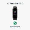 Sada 2 popruhů pro Oppo Band Sport, Kwmobile, Black/Green, Nylon, 59521.01