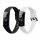 Sada 2 řemínků pro Honor Band 5/Band 4, Kwmobile, Black/White, Silikon, 59596.01