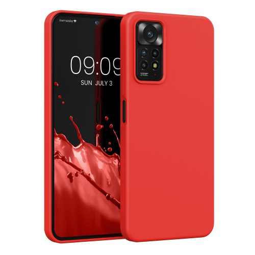 Kryt Kwmobile pro Xiaomi Redmi Note 11 Pro/Redmi Note 11 Pro 5G, silikon, červený, 57373.09