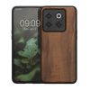 kw pouzdro na mobil pro OnePlus 10T, dřevo, hnědá/černá, 59641.18