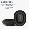 Sada 2 kwmobile Earpads pro Apple Airpods Max, ekokůže, černá, 55895.01