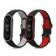 Sada 2 kwmobile pásků pro Xiaomi Mi Smart Band 6/Mi Band 6/Band 5, silikon, šedá/červená, 59792.01