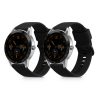 Sada 2 kwmobile řemínků pro Blackview X1 Smartwatch, silikonová, černá, 58170.04