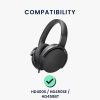 Sada 2 kwmobile sluchátek pro Sennheiser HD400S/HD450SE/HD458BT, ekokůže, černá, 59843.01