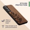 kwmobile pouzdro pro Samsung Galaxy S22, Wood, Brown, 58306.06