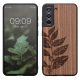 kwmobile pouzdro pro Samsung Galaxy S21 FE, Wood, Brown, 56172.05