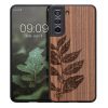 kwmobile pouzdro pro Samsung Galaxy S21 FE, Wood, Brown, 56172.05