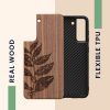 kwmobile pouzdro pro Samsung Galaxy S21 FE, Wood, Brown, 56172.05