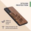 kwmobile pouzdro pro Samsung Galaxy S21 FE, Wood, Brown, 56172.05