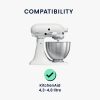 Kwmobile protiprachový kryt pro KitchenAid 4,3 - 4,8 l, šedý, textil, 59987.01