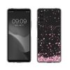 kwmobile pouzdro pro Sony Xperia 10 IV, silikonové, průhledné/růžové, 60160.02