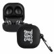 kwmobile pouzdro pro Samsung Galaxy Buds 2 Pro/Galaxy Buds 2/Galaxy Buds Live, silikonové, černé/bílé, 58155.02