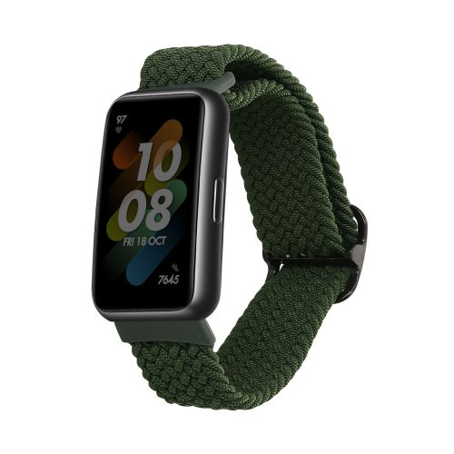 Řemínek kwmobile pro Huawei Band 7, nylon, zelený, 59428.80