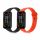 Sada 2 kwmobile pásků pro Xiaomi Redmi Smart Band Pro, silikon, černá/oranžová, 57425.05