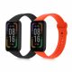 Sada 2 kwmobile pásků pro Xiaomi Redmi Smart Band Pro, silikon, černá/oranžová, 57425.05