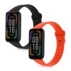 Sada 2 kwmobile pásků pro Xiaomi Redmi Smart Band Pro, silikon, černá/oranžová, 57425.05