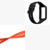 Sada 2 kwmobile řemínků pro Huawei Band 7/Band 6, silikon, černá/oranžová, 58914.05