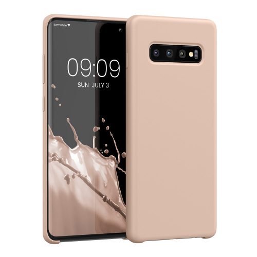 kw pouzdro na mobil pro Samsung Galaxy S10 Plus, silikonové, růžové, 49028.225