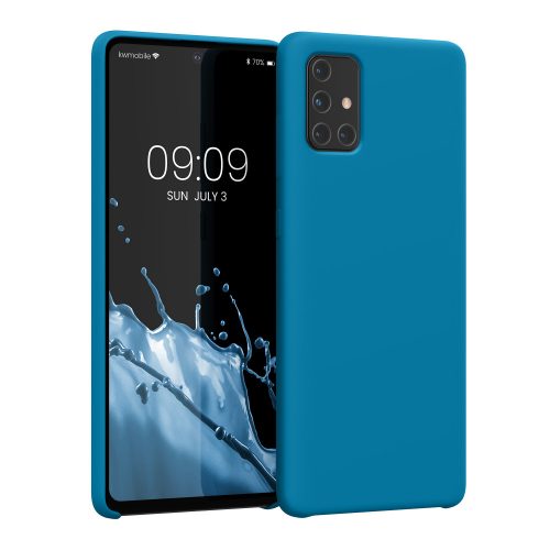 Pouzdro kwmobile pro Samsung Galaxy A71, Silicon, Blue, 51209.224