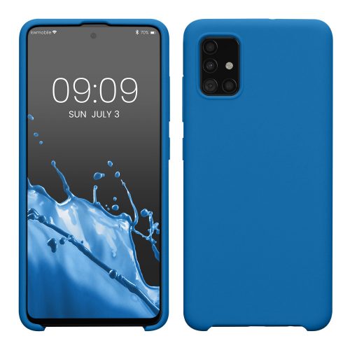 Pouzdro kwmobile pro Samsung Galaxy A51, Silicon, Blue, 51197.228