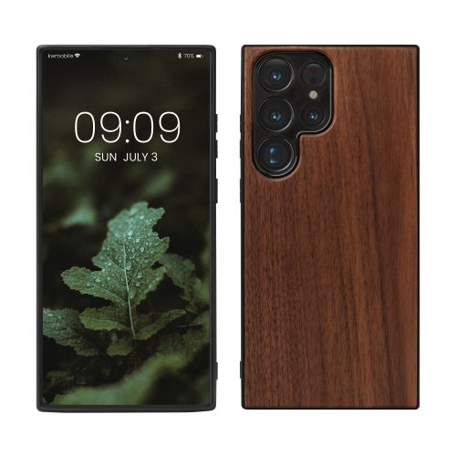 kwmobile pouzdro pro Samsung Galaxy S23 Ultra, Wood, Brown, 60296.18