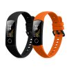 Sada 2 kwmobile řemínků pro Honor Band 5/Band 4, silikon, černá/oranžová, 59596.04