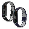 Sada 2 kwmobile pásků pro Xiaomi Mi Smart Band 6/Mi Band 6/Band 5, silikon, černá/šedá, 59792.03