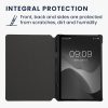 Knižní kryt kwmobile pro Samsung Galaxy Tab S8/Galaxy Tab S7, textilní, černý, 60385.73