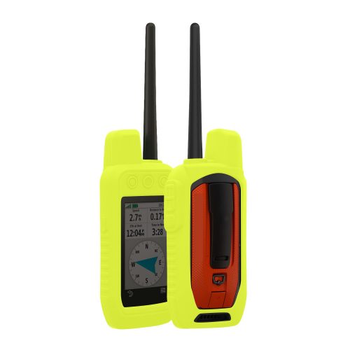 Pouzdro Kwmobile GPS pro Garmin Alpha 200, žluté, silikonové, 59668,75