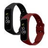 Sada 2 kwmobilních řemínků pro Samsung Galaxy Fit 2, silikon, černá/červená, 53962.17