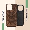 kwmobile pouzdro pro Apple iPhone 14 Pro Max, Wood, Brown, 59127.04