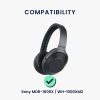 Sada 2 ks náušníků kwmobile pro Sony MDR-1000X/WH-1000XM2, eko kůže, modrá, 46415.23