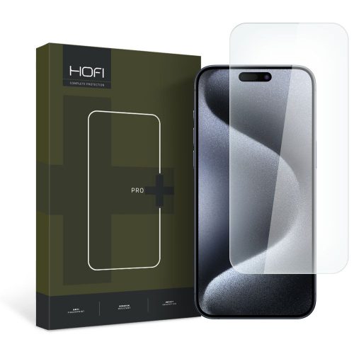 Ochranná fólie Hofi Glass Pro+ pro Apple iPhone 15 Pro Průhledný